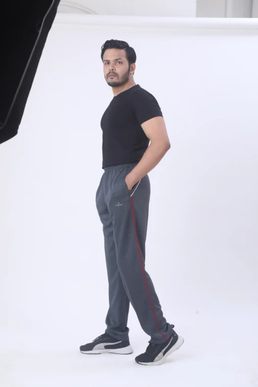 Men Ultra Slim Fit Instadry Sports Track Pant ( Black ) - Image 5