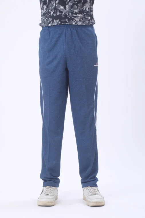 Men Ultra Slim Fit Gym Track Pant ( Blue Mel ) - Image 3