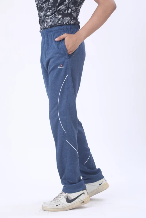 Men Ultra Slim Fit Gym Track Pant ( Blue Mel )